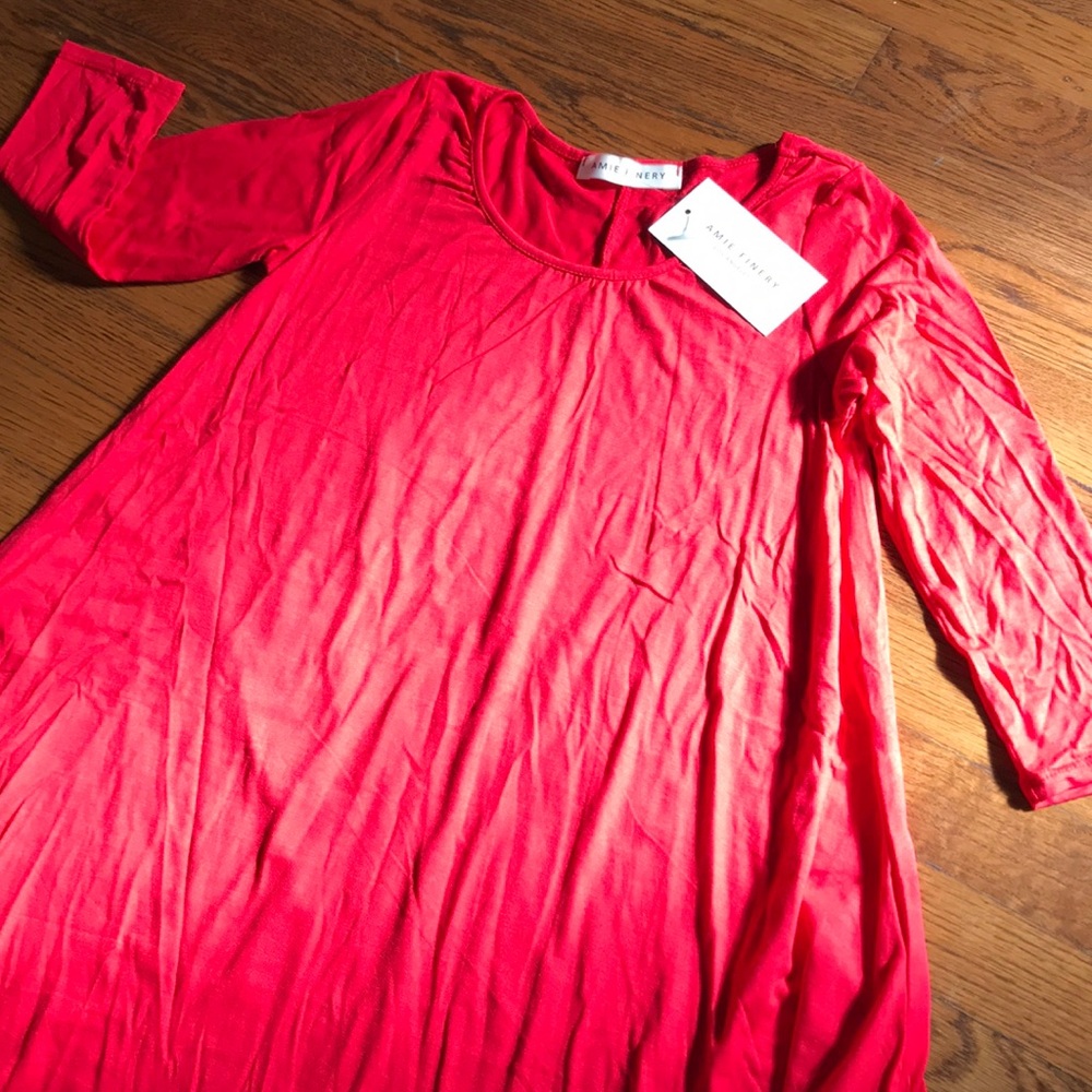 3/4 sleeve swing top